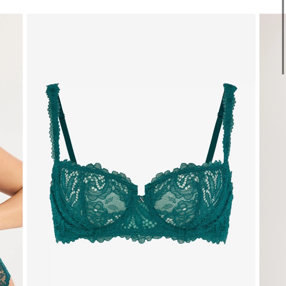Elegant Lace Intimates balconette unlined Bra